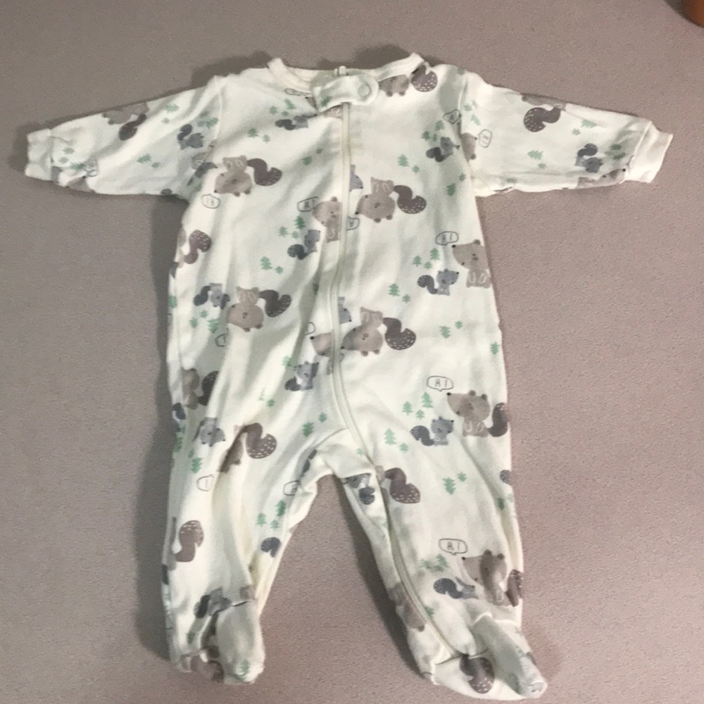 Gerber organic feety pajamas